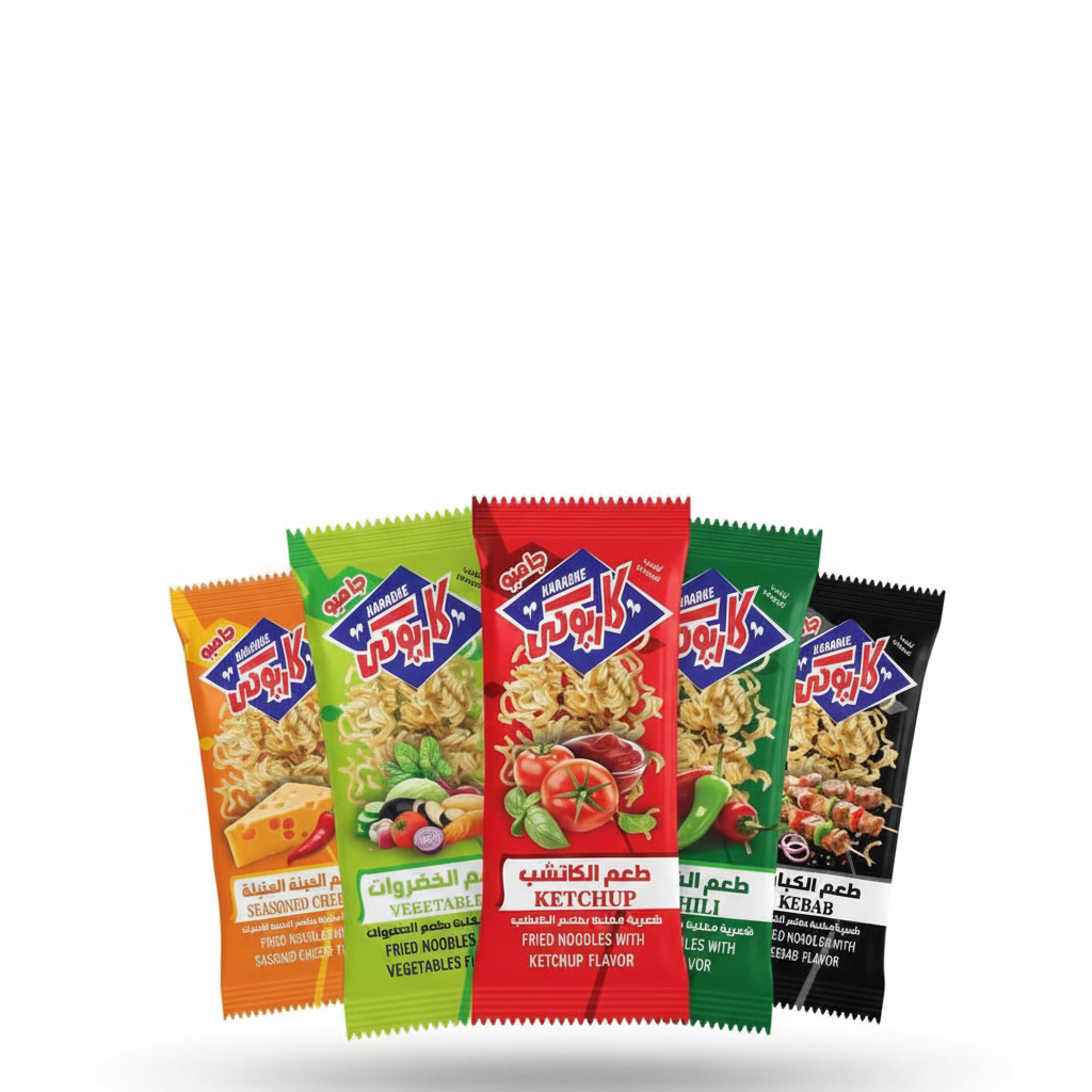 كاريوكي  -  شعرية مقلية جاهزة للأكل ع طول... 6 نكهات هتخطفك:.